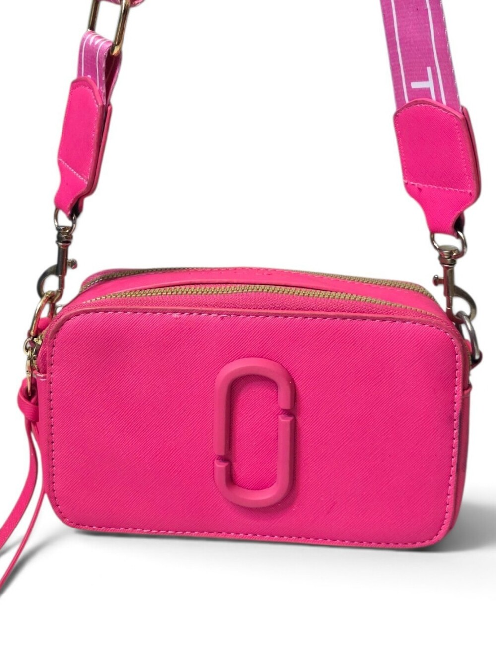 Marc Jacobs "THE SNAPSHOT" Bright Pink Camera Bag Crossbody - Picture 3 of 7